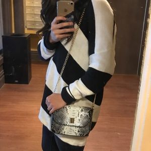 Snake print crossbody